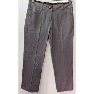 COP. COPINE Women's Size 30x23 Gray Croped Wide-Leg Dress Trousers Pants (914)